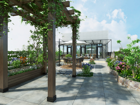 Modern Roof Garden Terrace