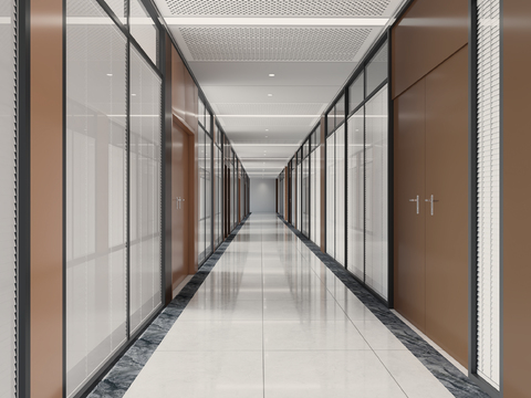 Modern office corridor