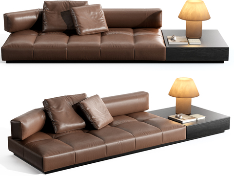 MISSANA brown soft sofa