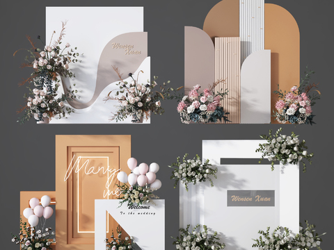 Modern Wedding Flower Art