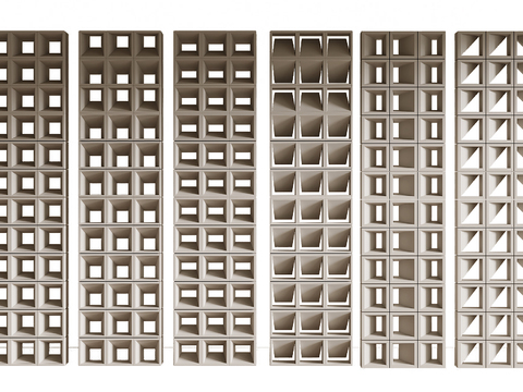 Cement brick hollow brick partition