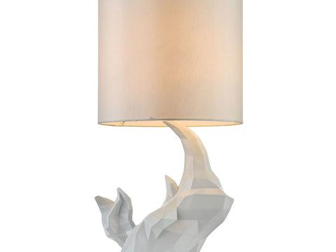 Modern abstract plaster sculpture table lamp