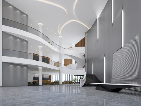 Modern Office Building Lobby