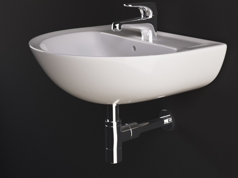 Modern minimalist creative ceramic sink free