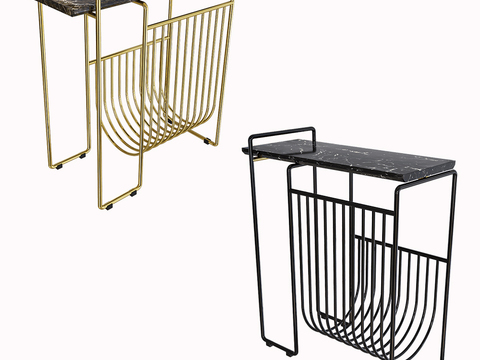 Modern Metal Magazine Rack