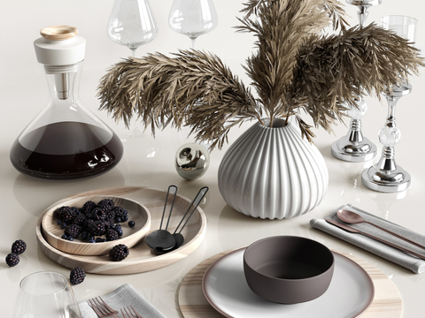 Nordic Red Wine Tableware