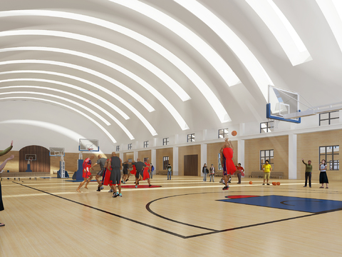 modern basketball hall