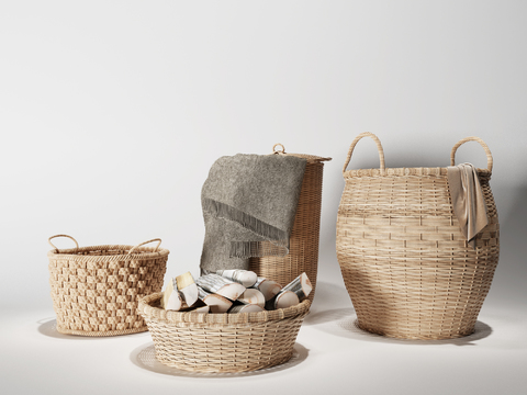 Southeast Asia Rattan Storage Basket