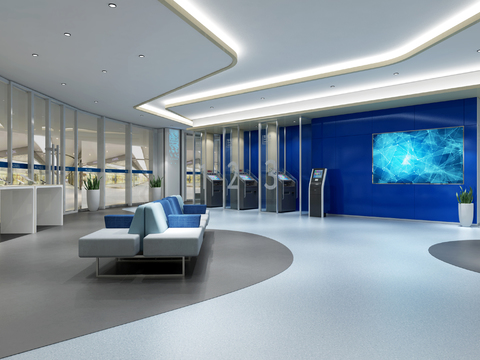 Modern Bank Lobby Free