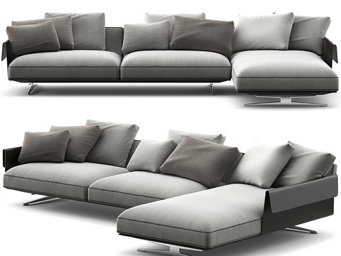 FLEXFORM fabric corner sofa