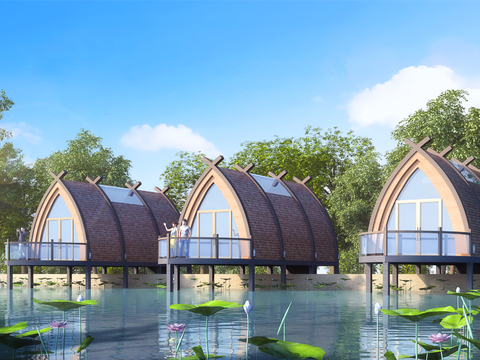 Modern Boathouse Homestay Architectural Appearance