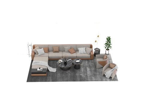 Modern Affordable Luxury Style Creative Sofa Combination Free