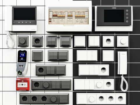 Modern distribution box switch socket combination