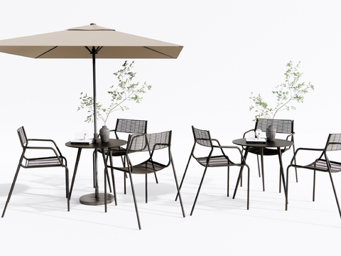 Outdoor tables and chairs