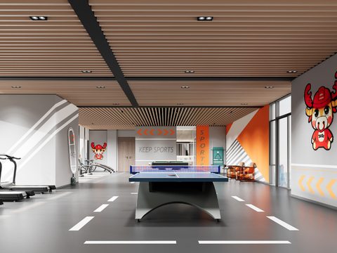 modern gym table tennis room