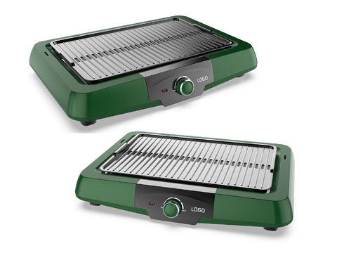 Electric cake stall barbecue pan