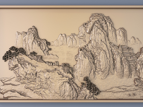 New Chinese Landscape Relief