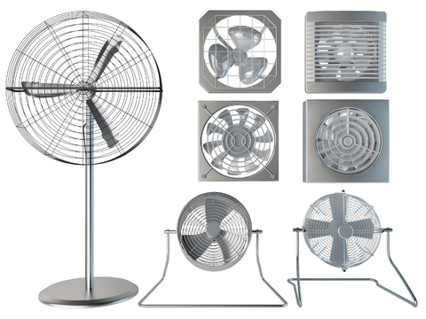 Industrial wind iron fan