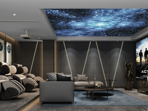 Film and TV hall, audio-visual room, home theater