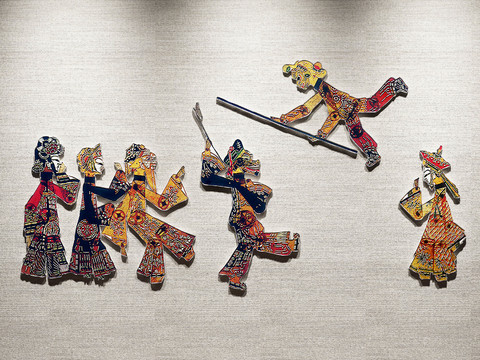 Chinese Shadow Play Paper-cut Wall Decoration