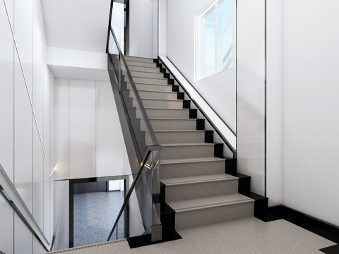 modern stair handrail free