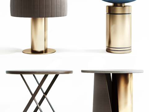 Modern metal side table