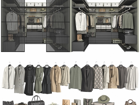 Modern Corner Wardrobe Clothing