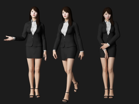 Secretary beauty character