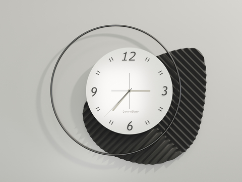 Modern clock pendant