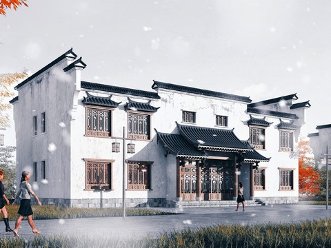 Architectural Appearance of Chinese Homestay Inn