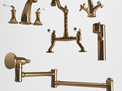 European-style metal faucet