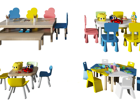 Modern Kindergarten kids Table&Chair