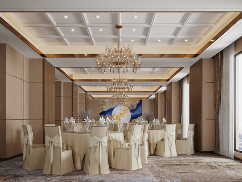 New Chinese Hotel Ballroom