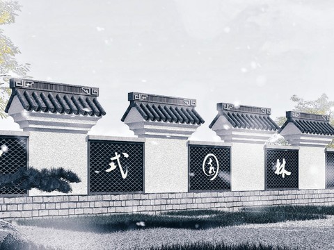 Chinese-style Huizhou garden wall