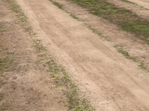 Modern rural sediment road