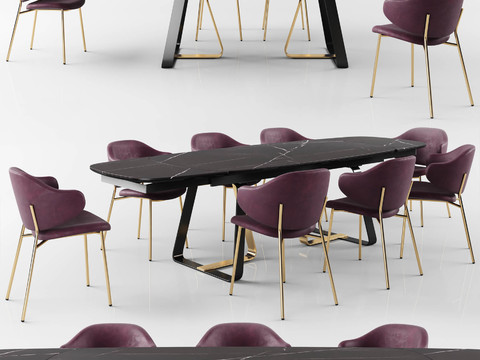 Calligaris modern dining table and chair