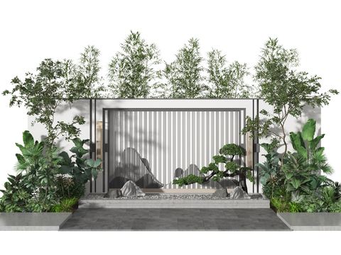 New Chinese-style Green Plant Gardening Sits