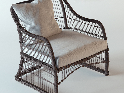 Modern rattan outdoor chair free