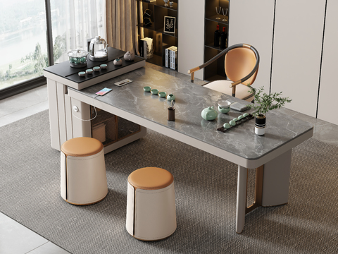 Rock plate tea table tea table