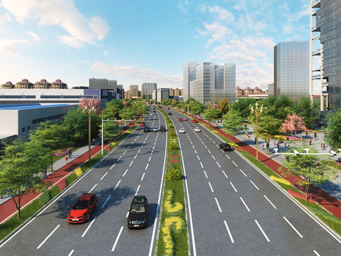 modern urban road trunk road