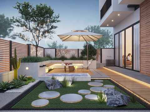 Modern Courtyard