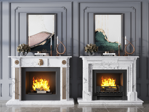 Jane European Style Marble Fireplace