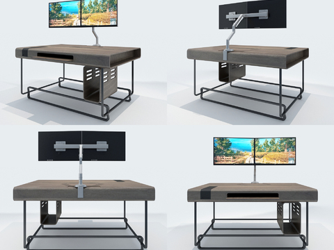 Modern computer desk monitor stand