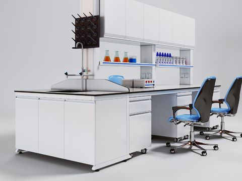 modern chemical experiment bench