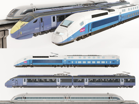 modern high-speed train