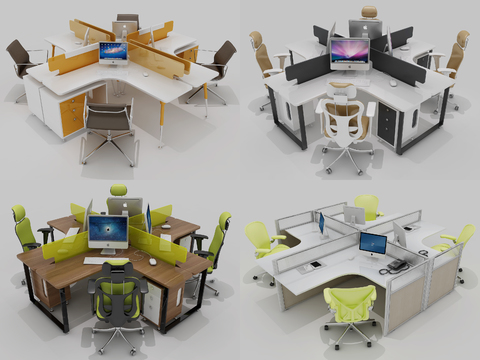 Modern Card Office Desk and Chair