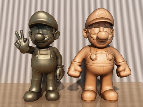 Modern Super Mary Mario Sculpture