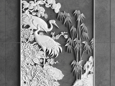 Chinese Stone Carving Relief