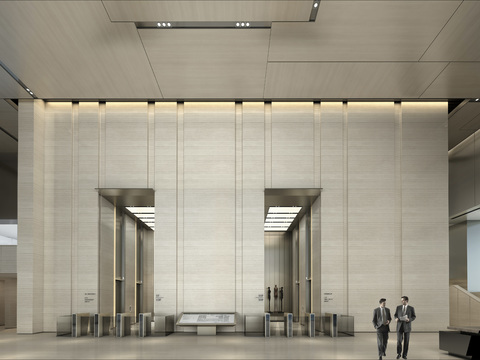 Modern Office Building Lobby