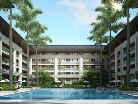 European Tropical Hotel Pool psd